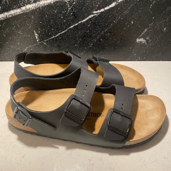 Birkenstock Other - Black Mens Birkenstock Milano Sandals